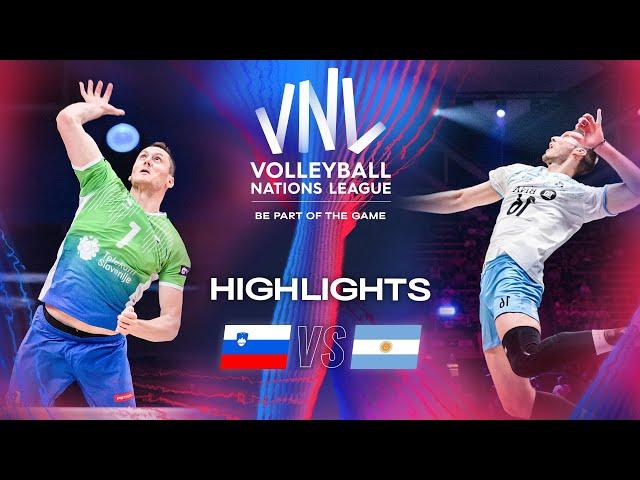  SLO vs.  ARG - Quarter Finals | Highlights | Men's VNL 2024