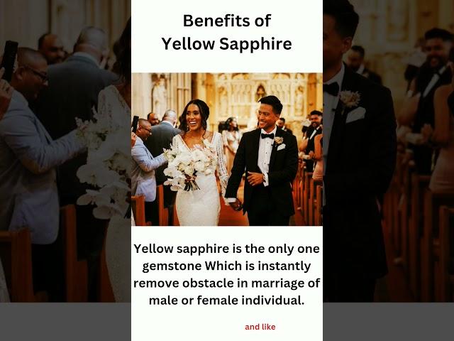 Benefits of Yellow Sapphire Stone  | Part - 1 | #yellowstone #yellowsapphire #shorts