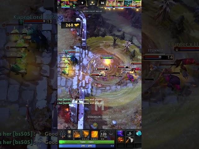 7 level and 6000 gold in 1 second Solo Earthshaker Rampage #dota #dota2 #dota2highlights