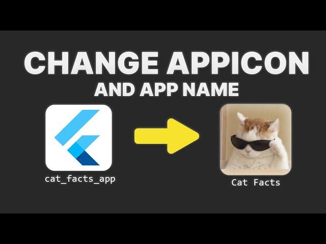 How to change app icon and app name in flutter