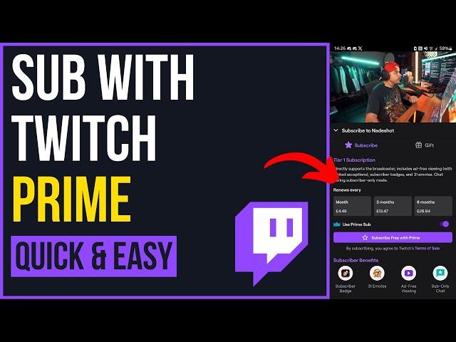 How to Use Twitch Prime Sub on Android & iPhone (2024)