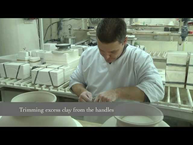 Making Royal Collection English fine bone china in Stoke-on-Trent, Staffordshire, England