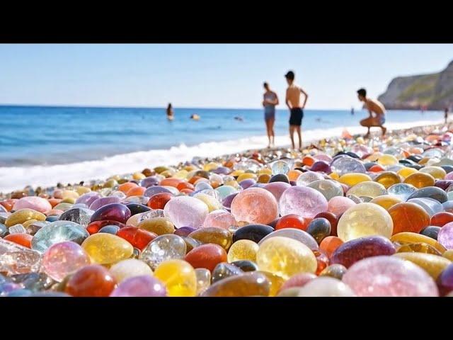 How can I bring these crystal balls home? 10 meters thick agate layer