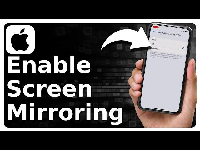 How To Turn On Screen Mirroring On iPhone