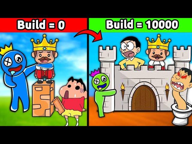 Build To Protect King  || Funny Game Roblox 