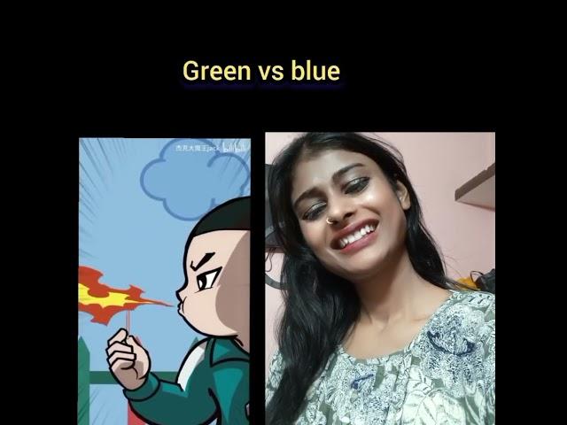 Green vs blue gang  #shorts #youtubeshorts #shortvideo