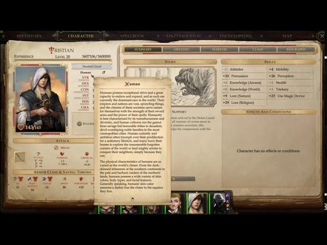 PF:KM; Teammate "Tristian" UNMODDED Generic Cleric Build