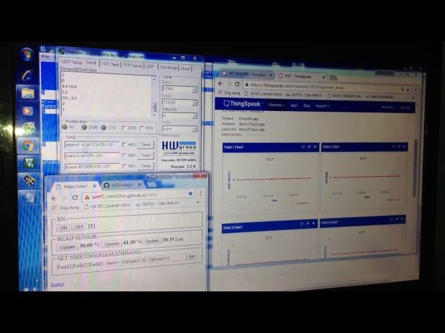 Stm32f4 dp83848 Ethernet send and receive data to thingspeak.com