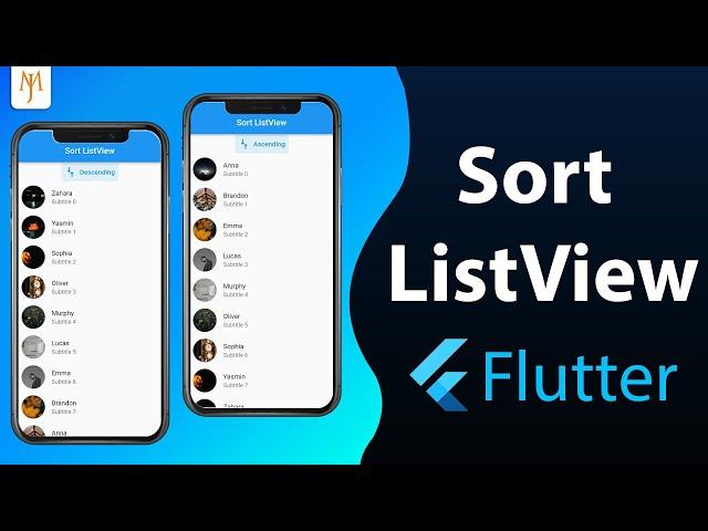 Flutter Tutorial - How To Sort ListView Alphabetically | AZ Sort List