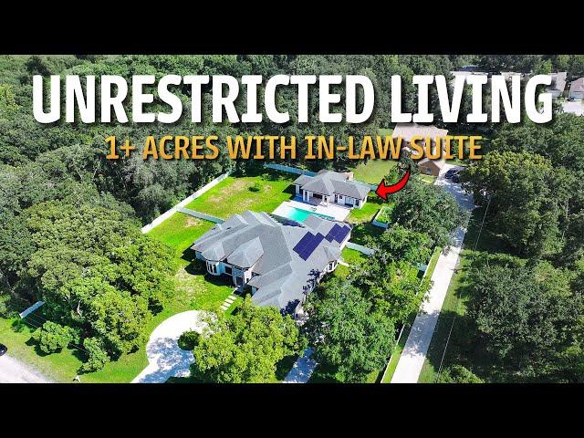 We Toured A FLORIDA Custom Pool Home With 1+ Acres Of Agricultural Land & IN-LAW SUITE!