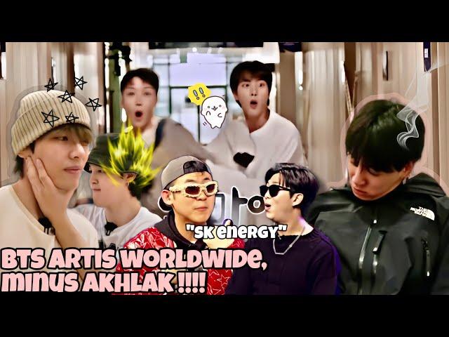 BTS ARTIS WORLDWIDE, MINUS AKHLAK || BTS Funny Moments (Sub Indo)