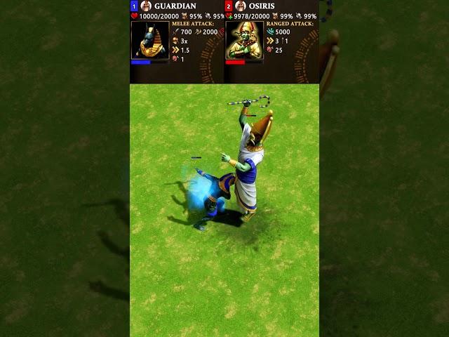Guardian vs Osiris (Age of Mythology: Retold) #Shorts
