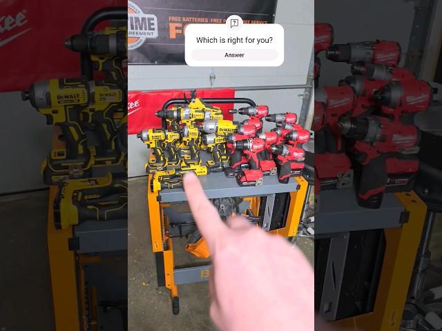 Milwaukee or Dewalt? What's the Difference? #milwaukee #milwaukeetools #dewalt #ProfessionalTools