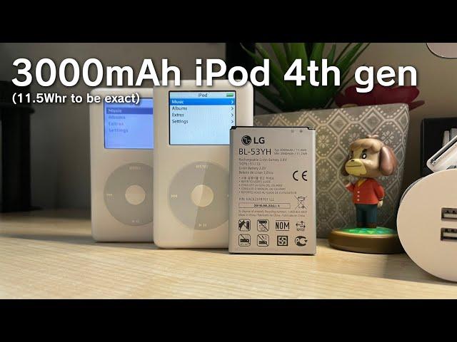 3000mAh Battery in an iPod 4th Gen?! Here's how.