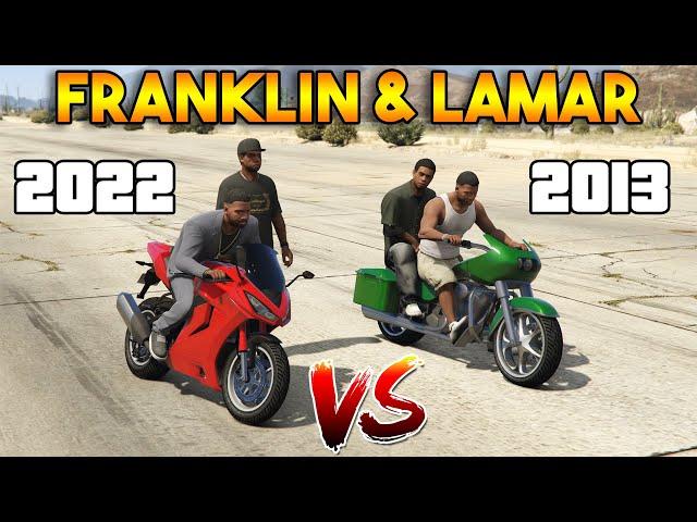 GTA 5 ONLINE FRANKLIN AND LAMAR : 2013 VS 2022