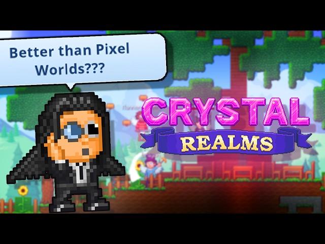 Is this game better than Pixel Worlds? | Crystal Realms