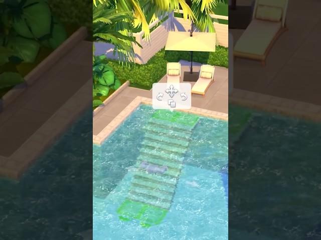 How to place stairs in pools | Pro Tip #2 | The Sims 4: No CC Tutorial #shorts