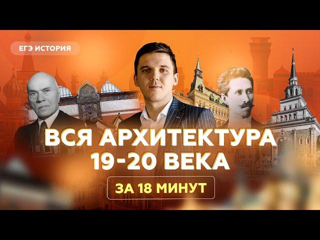 Вся архитектура 19-20 века за 18 минут | История ЕГЭ