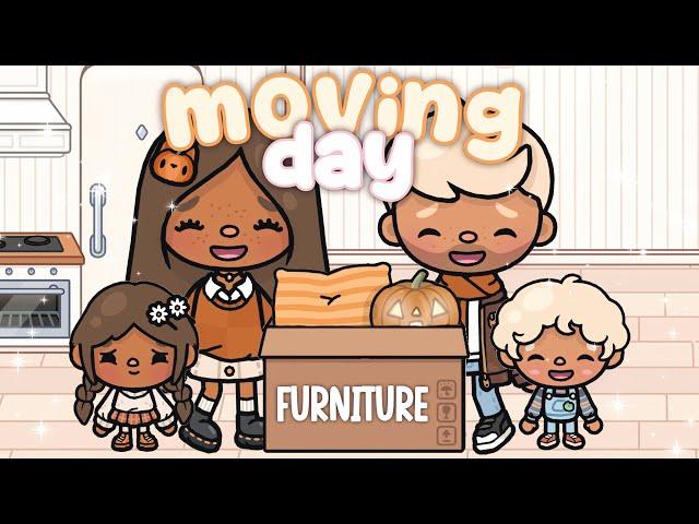 FALL FAMILY PACKING TO MOVE TO A NEW HOUSE!!   | VOICED  | Toca Life World Roleplay