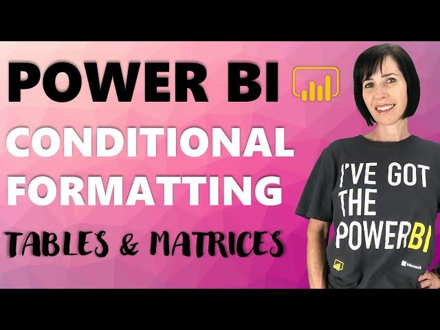 Power BI Conditional Formatting Tables Inside Out - Including Custom Icons and URLs