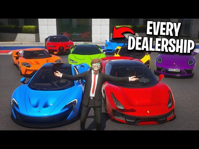 I Robbed Every Supercar Dealership in GTA 5 RP..