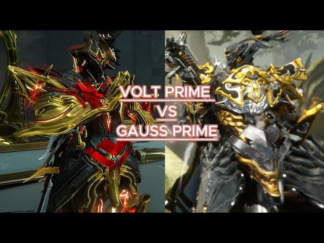 WARFRAME - VOLT PRIME VS GAUSS PRIME | SPEED TEST