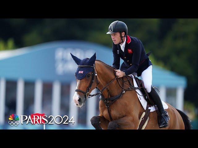 Scott Brash secures gold for Great Britain with NEAR-PERFECT run in team jumping | Paris Olympics