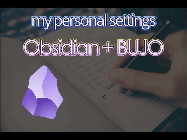 Bullet Journal template in Obsidian note taking app