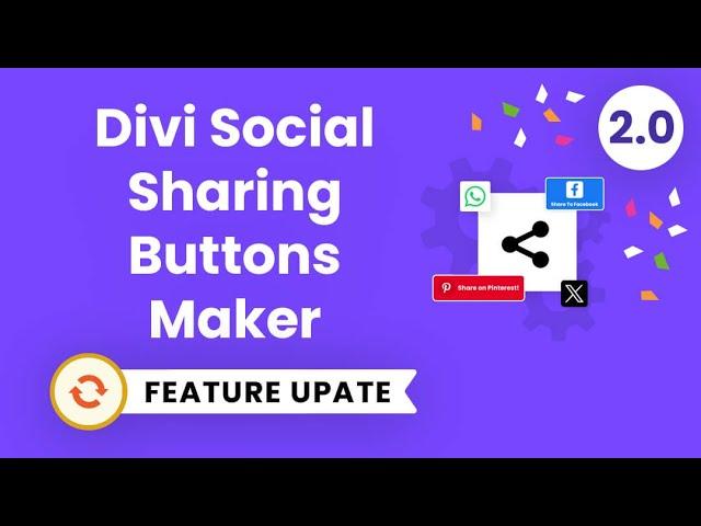 Divi Social Sharing Buttons Plugin Feature Update 2.0