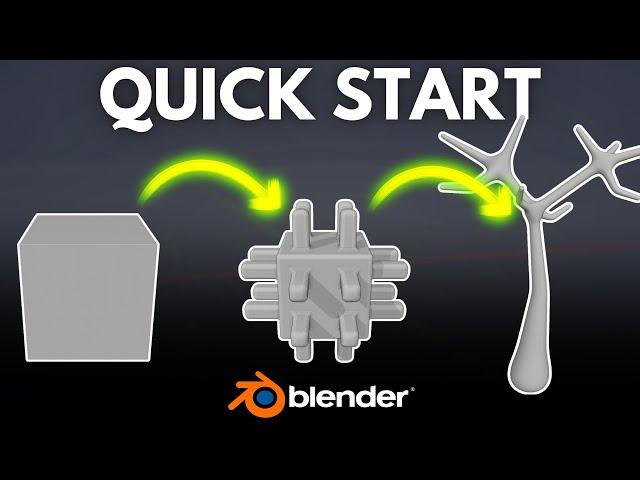 Blender Quick Start Guide in 1 Minute!