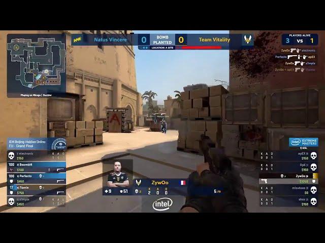 ZYWOO GODLIKE P250 1V4 ACE CLUTCH AGAINST NA'VI  | MIRAGE  | GRAND FINAL | IEM BEIJING 2020