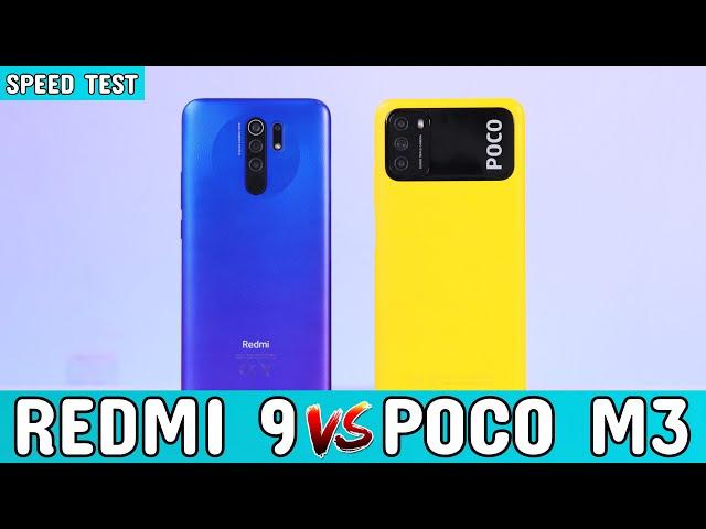 Xiaomi REDMI 9 vs POCO M3  MediaTek Helio G80 vs Snapdragon 662 Speed Test 