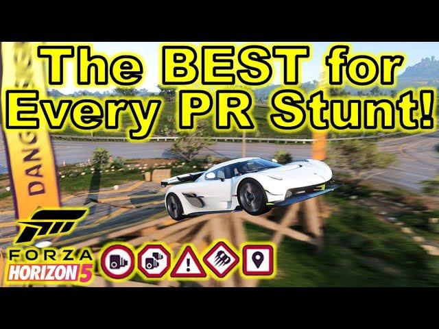 The BEST Car For Each PR Stunt in Forza Horizon 5! 2024 Edition!