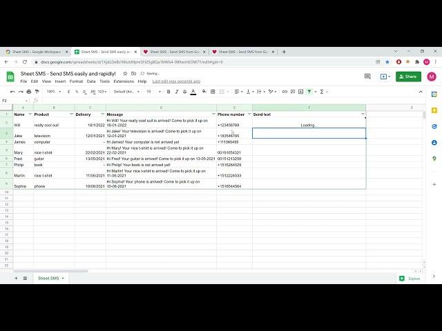 Sheet SMS - Send SMS directly from Google Sheets