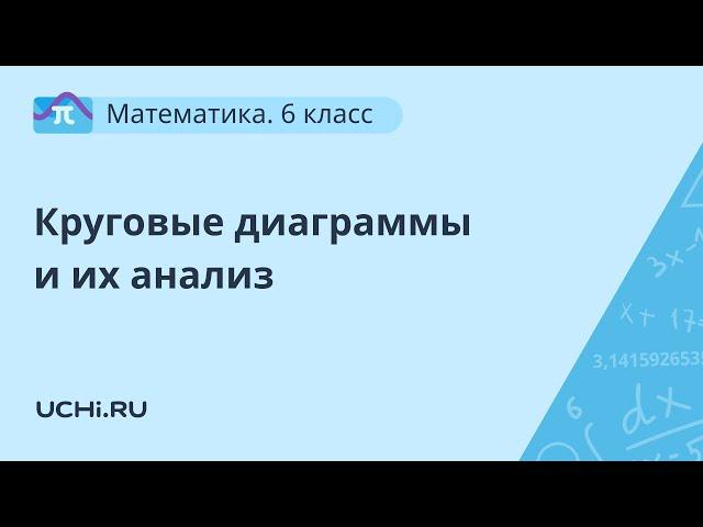 Математика 6 класс: круговые диаграммы и их анализ