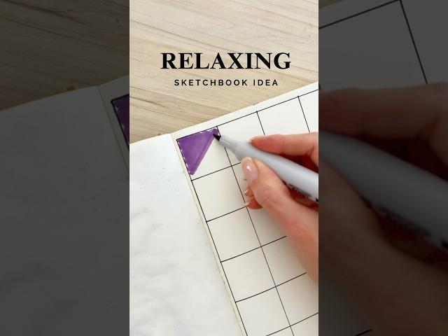 Relaxing idea for your sketchbook 