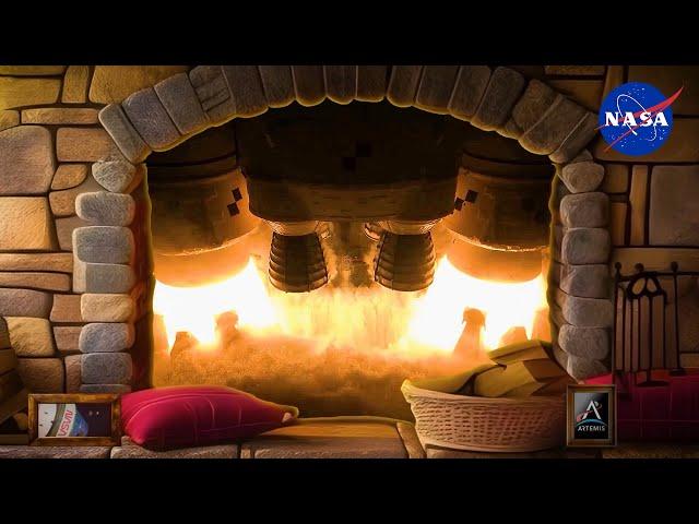 NASA Rocket Engine Fireplace - 8 Hours in 4K