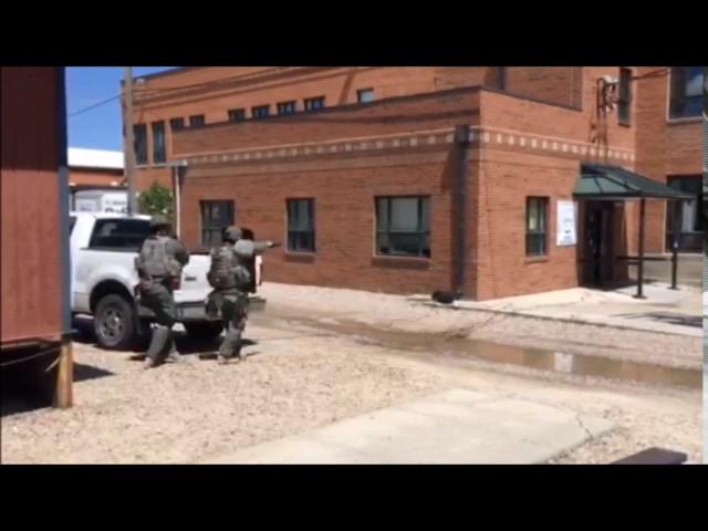 Natrona County Special Response Team Trains at Casper's Roosevelt High School