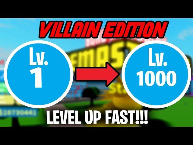 *VILLAIN EDITION* HOW TO LEVEL UP FROM 1-1000! LEVELING GUIDE! | Boku No Roblox Remastered