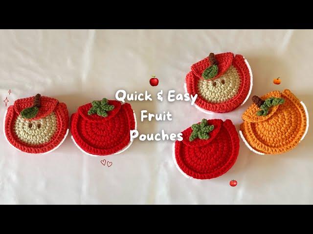 Fruit Pouches | Quick, Easy & Beginner-Friendly Crochet Tutorial