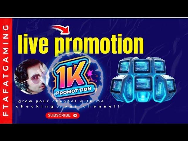 Live YouTube Channel Promotion | 1000 SUBSCRIBERS 124 मिनट में ले जाओ