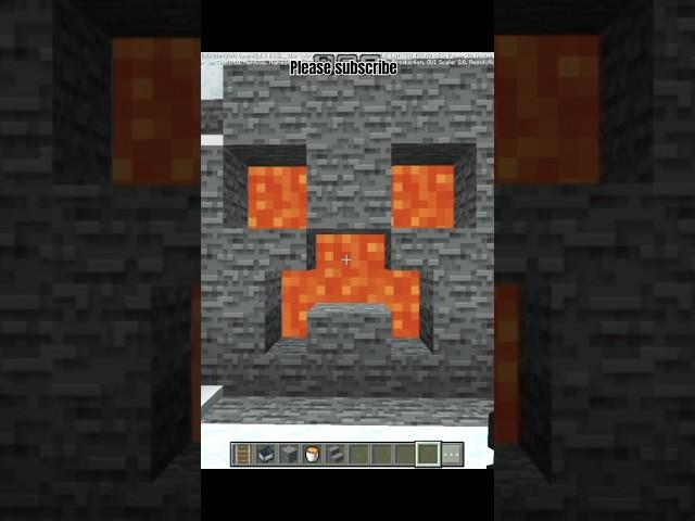 Minecraft hidden bsse under the lava #shorts #minecraft