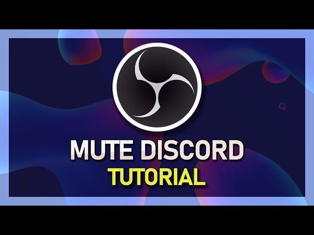 How To Mute Discord in OBS