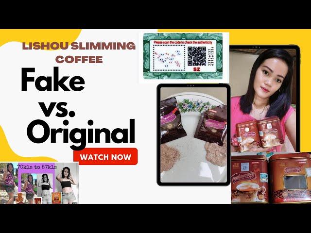 FAKE VS. ORIGINAL LISHOU SLIMMING COFFEE | FAKE LISHOU SLIMMING COFFEE