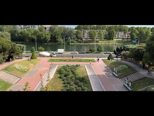 Parc de Bécon, Courbevoie (Hauts-de-Seine), sortie weekend, Video 4K HDR