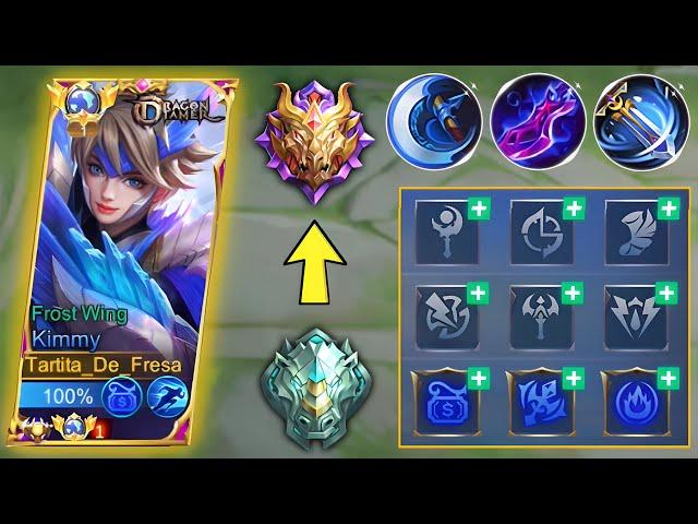 TOP 1 GLOBAL KIMMY BRUTAL CRITICAL ONE SHOT BUILD AND EMBLEM 100% DAMAGE!! | KIMMY BEST BUILD 2023