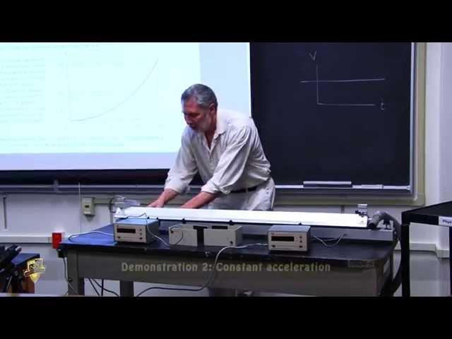 One Dimension - Constant Velocity and Constant acceleration [Physics demonstration]