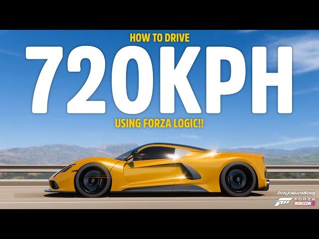 Forza Horizon 5 - How To Drive 720KPH Using Forza Logic!!