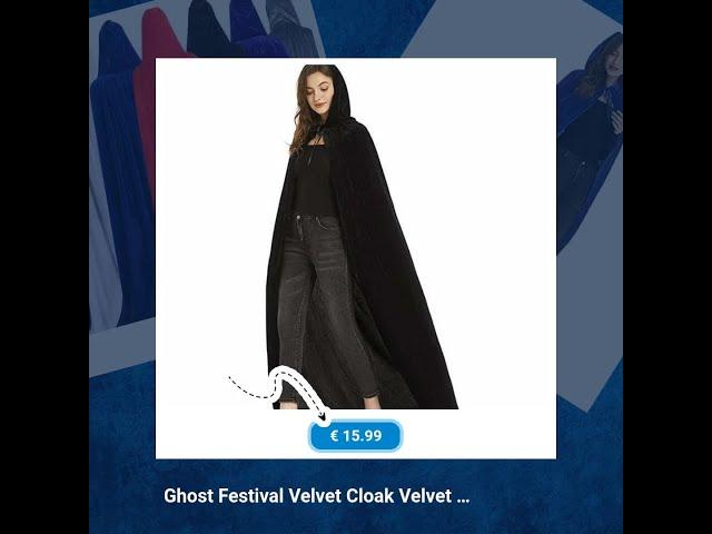 Faschings-Favoriten: Ghost Festival Velvet Cloak Velv... für nur €15.99! Entdecke jetzt