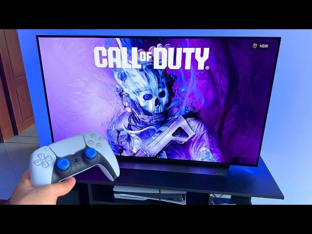 LG OLED C2 + WARZONE 3 PS5 Slim Gameplay 4K 120hz FPS Test (Best Oled Gaming TV)